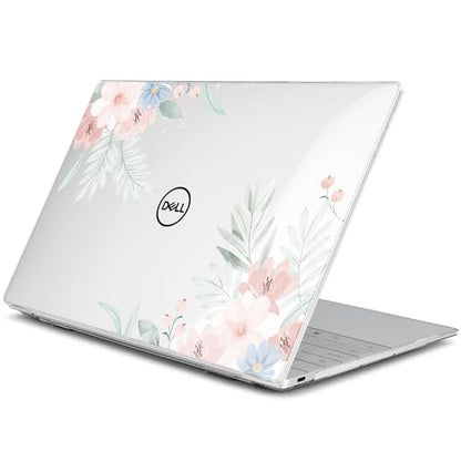 Batianda Lovely Flowers Case for Dell XPS 13 Laptop 2024 2025 | Fits Model 9340/9345/9350 13.4" Display, Lightweight Slim Hard Shell Protection for Women Students and Floral Lovers - color: Cute flower