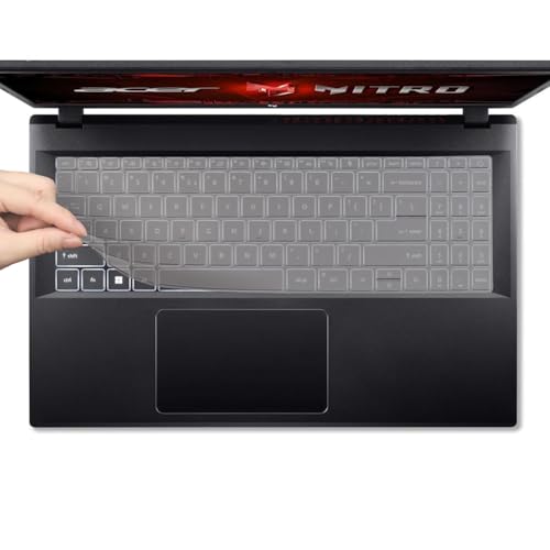 Keyboard Cover for Acer Nitro 5 v15, Acer Nitro v/Nitro 5 Anv15-51 Gaming Laptop 15.6 inch Gaming Laptop Keyboard Skin-TPU