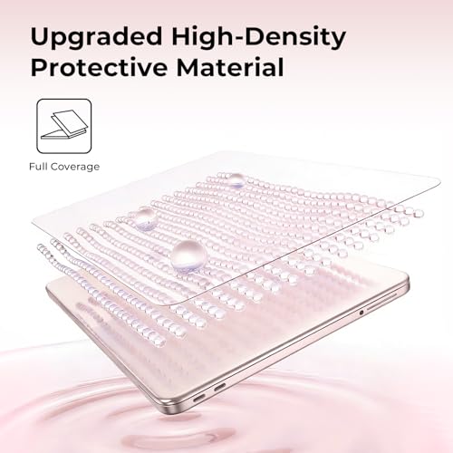 EooCoo Case for MacBook Neo 13 inch 2026, Scratch Resistant, Crystal Blush | Lightweight, Sturdy, Easy Snap-On, Against Scratches & Everyday Bumps, Model A3404 with A18 Pro Chip - color: Crystal Blush, size: Neo 13-inch