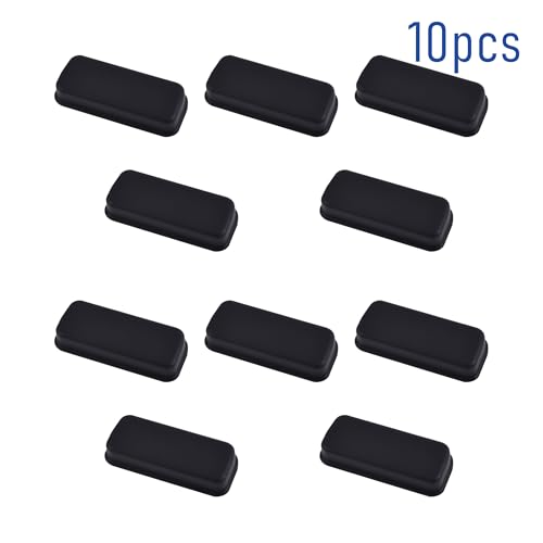 10 PCS DVI Port Anti-dust Plugs, Silicone Covers Caps Stoppers, Port Protector for PC Laptop Notebook Computers, 0.91 x 0.31 (LxW) - size: DVI/Black/10 PCS