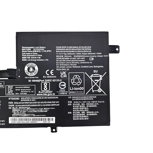 L15M3PB1 L15L3PB1 Laptop Battery Compatible with Lenovo Flex 11 Chromebook S330 C330 N22 N22-20 N23 N42 N42-20 300E Chromebook Series 5B10K88047 5B10K88048 5B10K88049 SB18C15129-11.1V 45Wh