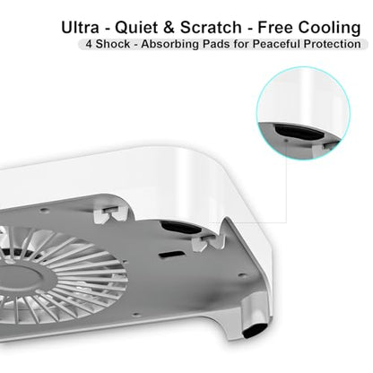 X3 USB Cooling Fan, 18dB Ultra-Quiet 140mm USB PC Fan with Built-in Cable & One-Touch Switch for Router, Receiver, Amplifier, DVR, PlayStation, Xbox, Computer Cabinet Electronics Cooling - color: White
