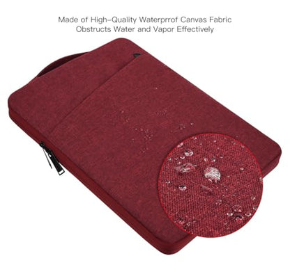 14 Inch Laptop Sleeve Case for HP Acer Chromebook/Stream/Pavilion Plus 14, Lenovo IdeaPad/ThinkPad, ASUS Vivobook Go, Dell Latitude Computer Bag, Wine Red - color: Wine Red, size: 14 Inch