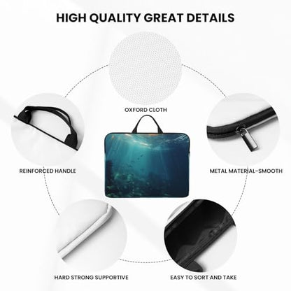 14 Inch Laptop Sleeve Case Waterproof Lightweight Laptop Case Bag Sea Travel Laptop Bags With Handle Briefcase Messenger Bag For Women Men