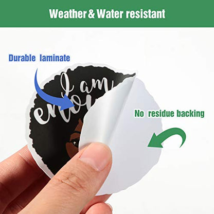 Zonon Melanin Stickers Black Girl Laptop Water Bottle Decal,Stylish | Waterproof Vinyl for Teens Women, Computer Skateboard Phone, Black Girl Magic Empowerment Theme, Aesthetic Graffiti Patches - style: Stylish