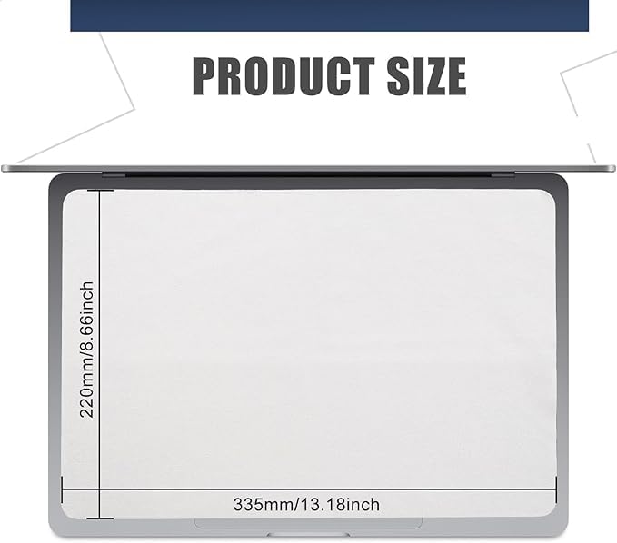3 Pack Microfiber Liner Cleaning Cloth 15" 16" MacBook Air 15.3/MacBook Pro 15 /MacBook Pro 16 inch Screen Keyboard Imprint Protection, Keyboard Protector Compatible with MacBook Air/Pro 15"/Pro 16" - color: Grey（3 Pack）, size: 13.19" x 8.66"