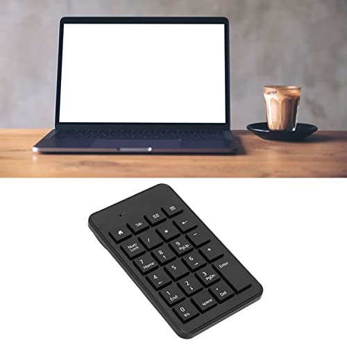 Yoidesu USB Wired Number Pad 23 Full Size Keys External Numeric Keypad, Low Noise Ergonomic Keyboard for Laptop PC, Plug and Play Comfortable Touch Number Keypad for Data Entry and
