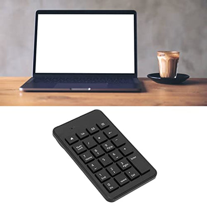Yoidesu USB Wired Number Pad 23 Full Size Keys External Numeric Keypad, Low Noise Ergonomic Keyboard for Laptop PC, Plug and Play Comfortable Touch Number Keypad for Data Entry and