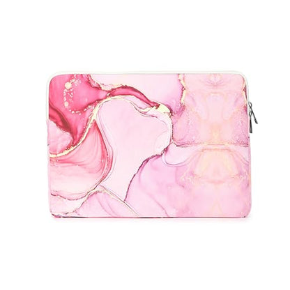 Pink Marble Laptop Sleeve Case Bag with Pocket for MacBook Pro 14 inch,Surface Laptop 14.4 inch and HP Lenovo Dell ASUS Acer 14 inch Laptop - color: Pink Marble, size: 14 inch