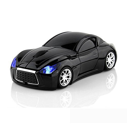 MGbeauty Wireless Car Mouse with USB Receiver Computer Gaming Mouse for Laptop Windows Mac Black - color: Black