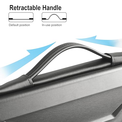DOMISO 13.3-14 Inch Laptop Hard Case, Waterproof Shockproof Hard Shell Laptop Sleeve Protective Computer Bag for Macbook Pro/Lenovo ThinkPad/Dell XPS/HP Pavilion,Dark Grey - color: Dark Grey, size: 14 Inch
