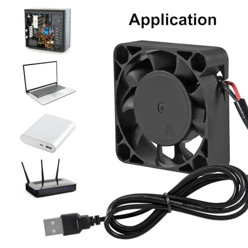 ACEIRMC 4pcs 40mm USB Brushless Cooling Fan 40mm x10mm DC 5V Quiet Cooling Fan 4010 Mini Computer Fan for Small Appliances Series Replacement - color: 4010 5V USB