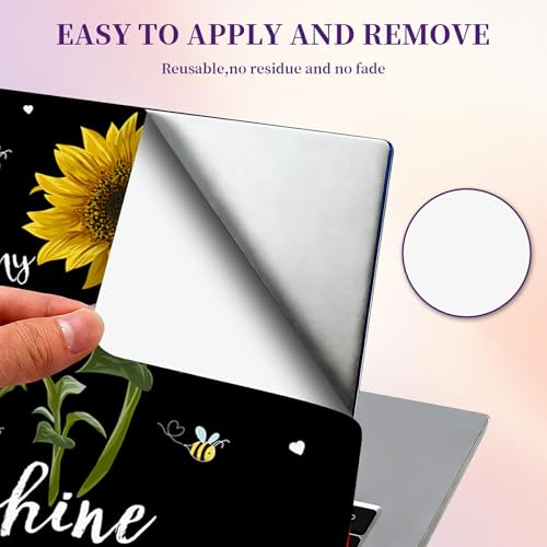 Laptop Skin Sticker Laptop Cover for 12" 13" 13.3" 14" Laptop Stickers,Reusable Skin Sticker Cover Personalized Art Waterproof & Scratch-Resistant Protector Case,Sunflower - color: Sunflower