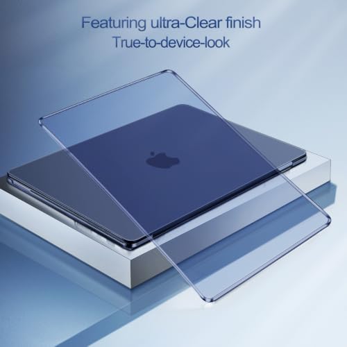 MOSISO Compatible with MacBook Neo Case 13 inch 2026 A3404 A18 Pro Chip | Scratch-Resistant Ultra-thin Protective Hard Shell Case Cover, Crystal Indigo - color: Crystal Indigo