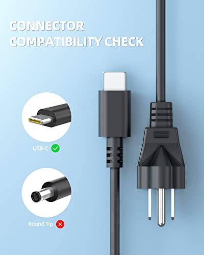 Dexpt 65W USB C Fast Charger Fit for LG Gram Laptop Charger - (Safety Certified by UL) (PD Fast-Charge Tech)