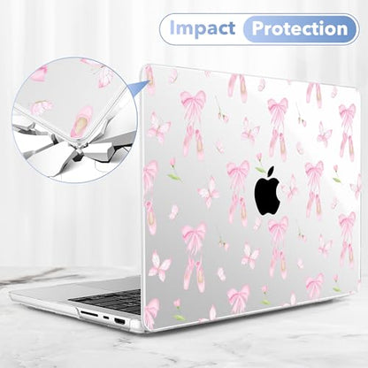 May Chen for 2026 MacBook Pro 14-inch M5 M4 M3 M2 M1 Pro/Max Chip, Release 2026 2025-2021, Model A3427 A3426 A3434 A3112 A3401 A3185, Plastic Hard Shell with Keyboard Cover, Ballet Shoes - color: Ballet shoes