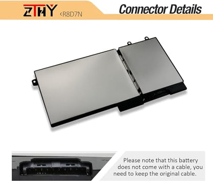 51Wh R8D7N 1V1XF Laptop Battery Replacement for Dell Precision 3540 3550 | Inspiron 7590 7591 7791 2-in-1 Latitude 5400 5410 5500 5510 Series P80F P80F001 P84F H82T6 0C5GV2 0W8GMW 4GVMP 11.4V 3-Cell - size: 7.60*4.13*0.20 inch R8D7N