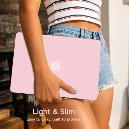 B BELK for MacBook Neo Case 13 inch 2026 Release Model A3404, Baby Pink | Scratch Resistant Protective Matte Hard Shell for Mac Neo Case with Keyboard Cover & Screen Protector, Lightweight, Snap-On - color: Rose Quartz