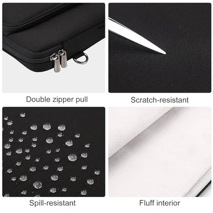 DOMISO 17 inch Laptop Sleeve Protective Case Cover Compatible with 17-17.3 inch HP Dell ASUS Lenovo Chromebook,Waterproof Computer Cases Bag with Shoulder Strap,Black - color: Black, size: 17-17.3 inch