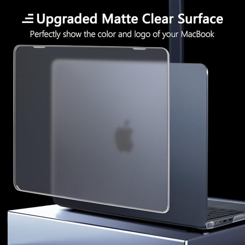 MEEgoodo for MacBook Air M5/M4/M3/M2 13 inch Case 2026-2022, Fit Model A3449/A3240/A3113/A2681, Flexible Case for MacBook Air 13.6 inch with TPU Keyboard Cover & Webcam Cover & OTG Adapter, Clear - color: Clear