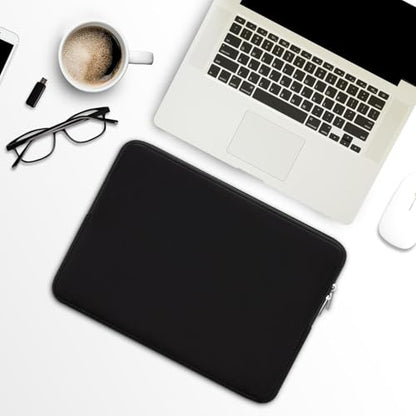 RAINYEAR 13 Inch Laptop Sleeve Case Padded Carrying Bag, Black | Slim Protective Soft Zipper Computer Cover for 13.3 inch MacBook Air/Pro M1 M2 M3 M4 M5 A3449 A3240 A3113 A2681 A2338 - color: Black, size: 13"
