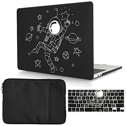 Case Compatible with MacBook Pro 13 inch 2012 2011 2010 2009 2008 Release with CD-ROM, Plastic Hard Shell Cover & Sleeve Bag & Keyboard Cover Skin for MacBook Pro 13 A1278,Astronaut - color: Astronaut, size: A1278(Pro 13 w/CD-ROM 2008-2012)