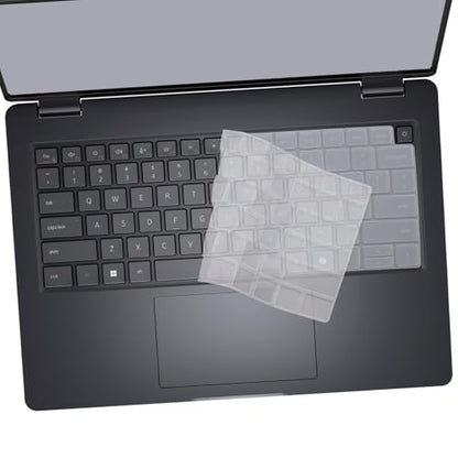 Keyboard Cover for 2026 2025 Dell Pro 14 PC14250/14255,Pro 14 Plus PB14250/14255,Pro 14 Max MC14250/14255 14'' (NOT FIT Dell Pro Max 14 Premium & Education/Rugged/Essential 14)-Clear - color: Clear