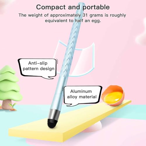 Extra Long Telescopic Stylus Pen for Touch Screens – Retractable Extendable Stylus with Precision Flocking Tip, Universal Compatibility with iPad/iPhone/Android, Lightweight & Durable (Blue) - color: Blue