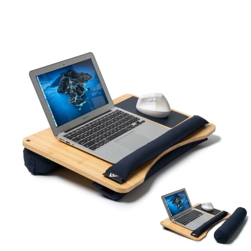 Lap desks for Adults,Adjustable Laptop Desk with Pillow Cushion,Fits up to 16'', Portable Laptop Desk for Bed/Couch/Car, Extra Large Lap Desk with Detachable Cushions, Travel Lap Desk,Dorm Essentials