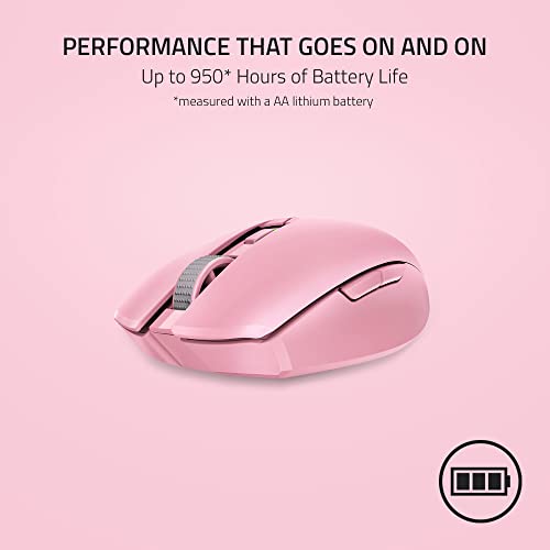 Razer Orochi V2 Mobile Wireless Gaming Mouse, 60g Lightweight, Pink - color: Quartz Pink