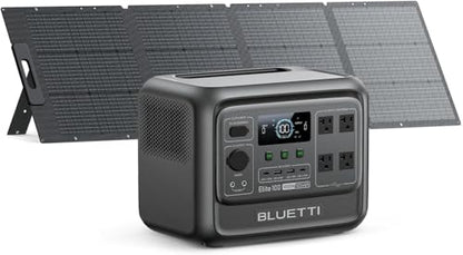 BLUETTI Solar Generator Elite 100 V2 with 200W Solar Panel Included, 1024Wh | 1800W AC Outlets (3600W Surge), 70 Min Fast Charging, 10ms UPS, Portable Power Station for Camping, Emergency, Road Trip - style: BLUETTI Elite 100 V2+200W