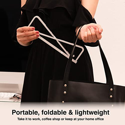 Portable Laptop Stand for 13"-18" Laptops, Anti-Slip Aluminium, Ideal for Gamers & Power Users