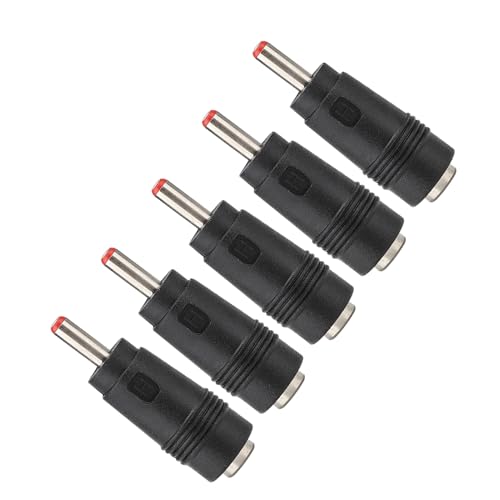 5PCS DC Power Adapter Connector 5.5x2.1mm Female to 3.5x1.35mm Male Plug Converter with Compact Design for Routers LED Strips CCTV Cameras