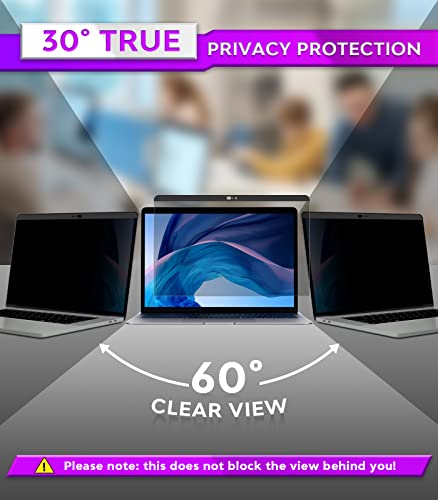 PYS macbook air 13 inch privacy screen Compatible with MacBook Air 13.3'(Released in 2018-2021: A1932,A2179,A2337)-Anti Glare，Webcam Cover Slider，Provide Privacy, Ultra Slim，Easy On - size: MacBook Air 13 Inch(2018-2021,M1)
