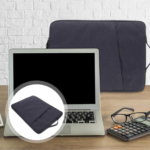 ARTIBETTER Shockproof Laptop Bag 15.6 Inch Sturdy Laptop Carrying Pouch with Tablet Holder Portable Protective Sleeve for Business and Travel Navy Blue