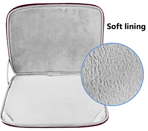 Laptop Case 15.6 Inch, Durable Shockproof Protective Cover Flip Case Briefcase Carrying Bag Compatible with 15.6" HP, ASUS, Lenovo, Acer, Notebook, Computer, Ultrabook, Chromebook, Red - color: Red, size: 15.6 Inch