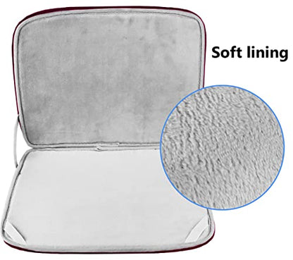 Laptop Case 15.6 Inch, Durable Shockproof Protective Cover Flip Case Briefcase Carrying Bag Compatible with 15.6" HP, ASUS, Lenovo, Acer, Notebook, Computer, Ultrabook, Chromebook, Red - color: Red, size: 15.6 Inch