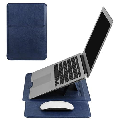 HoYiXi 14 Inch Laptop Sleeve Case with Stand Feature for Mac Book Pro 14 2021/ASUS Vivobook 14/HP Pavilion X360/IdeaPad 14/Dell HP ASUS Acer Huawei Matebook 14'',Compatible 13.3-14'' PC,Blue - color: Blue, size: 13.6-14'' laptop