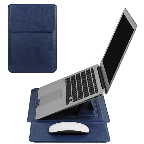 HoYiXi 14 Inch Laptop Sleeve Case with Stand Feature for Mac Book Pro 14 2021/ASUS Vivobook 14/HP Pavilion X360/IdeaPad 14/Dell HP ASUS Acer Huawei Matebook 14'',Compatible 13.3-14'' PC,Blue - color: Blue, size: 13.6-14'' laptop