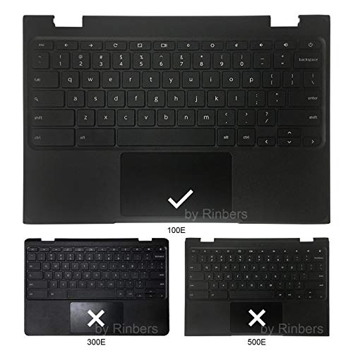Laptop Palmrest Upper Case with US Keyboard and Touchpad Assembly Replacement for Lenovo Chromebook 11 100e 81ER 5CB0R07036 (Not for 100E 2nd Gen)