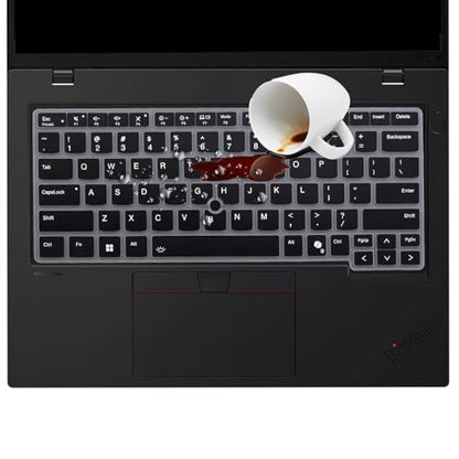 Keyboard Cover for 2026 2025 2024 Lenovo Thinkpad L14 P14s Gen7/Gen 6/Gen 5 14", Thinkpad T14 T14s Gen 6/5 14", Thinkpad E14 Gen 7 14", US Layout (Not Fit T14 T14s L14 P14s Gen 4/3/2/1, E14 Gen 6/5/4) - color: Black