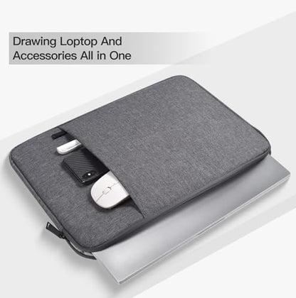 15.6 16 inch Laptop Case Sleeve for Dell 15 Laptop/16 Plus/Inspiron, Aspire Go 15/ Chromebook, Lenovo ideaPad/Yoga, Samsung Galaxy 16 Protective Carrying Computer Bag, Space Grey - color: Space Grey, size: 15.6 -16 Inch
