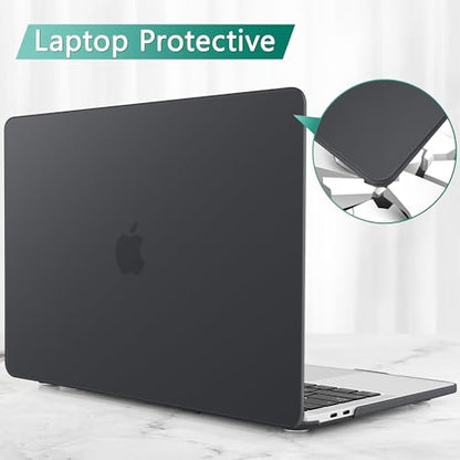 May Chen for MacBook Pro 16 Inch 2019 Release Model:A2141,Hard Shell Case Cover Screen Protector & Keyboard Cover for MacBook Pro 16 Retina with Touch ID & Touch Bar - Black - color: Black