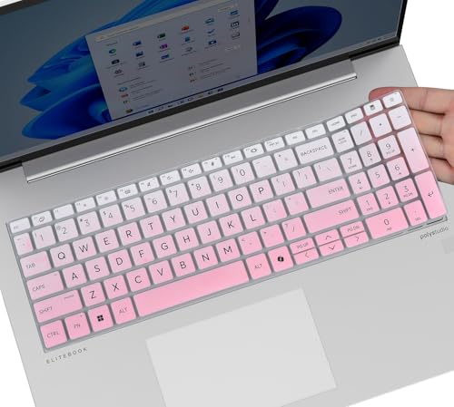 Keyboard Cover for 2026 2025 2024 HP EliteBook 660/665 G11 16 inch, ProBook 460/465 G11 16-in, HP ProBook 4 G1ah 16" Laptop Protective Skin(NOT FIT HP EliteBook 660 665 G8/G9/G10) -Ombre Pink - color: Ombre Pink