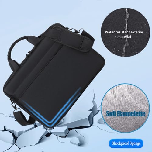 CAAORDKSO 14-15 Inch Laptop Case with Handle, Water Resistant Durable Laptop Sleeve Compatible with Lenovo Flex 5 14", Acer ASUS Dell HP Chromebook 14, HP Stream 14", ASUS Zenbook14/Vivobook 14, Black - color: Black, size: 14-15 Inch