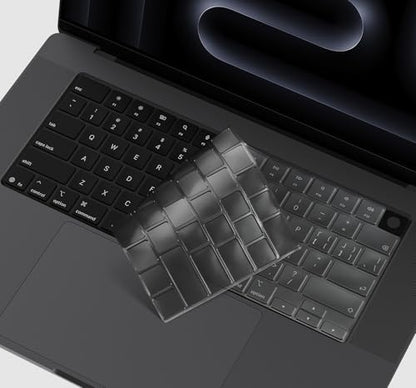 Premium Ultra Thin MacBook Pro 16 & 14 inch Keyboard Cover Protector | for 2026 2025 MacBook Pro 14" & 16" M5 M4 M3 Pro/Max, Mac Invisible High Transparency Accessories Skin, Waterproof, Tinted - size: MacBook Pro 14" & 16"(2021-2026)