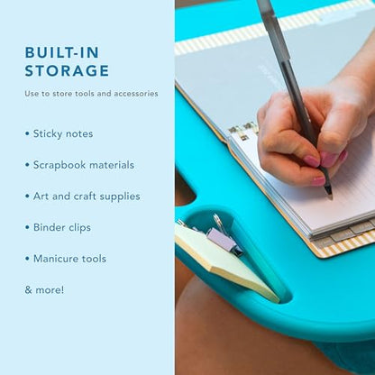 LAPGEAR MyDesk Lap Desk – Turquoise, Fits 15.6” Laptops - color: Turquoise, size: Single Unit