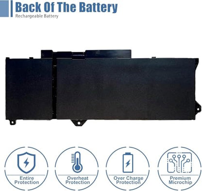 GRT01 Laptop Battery Replacement for Dell Latitude 5421 5431 5521 5531 Precision 3561 3470 3571 3581 3591 Mobile Workstation Alienware m17 R5 AMD Series 9JRV0 00P3TJ 0R05P0 05RGW 15.2V 64Wh 4000mAh - size: 9.25*3.54*0.28 inch GRT01