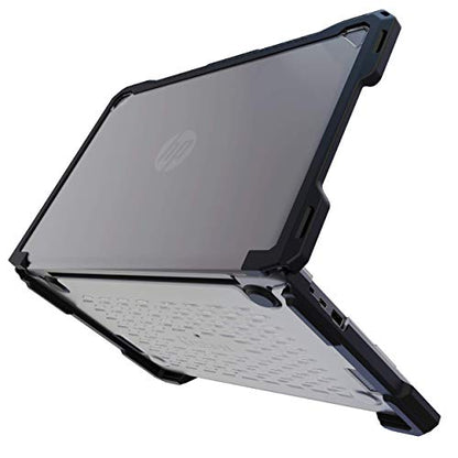 UZBL Case for HP Chromebook x360 11 G4 Education Edition, Clear Rugged Protective Hard Shell Case Cover, Classroom and Student-Proof Protection