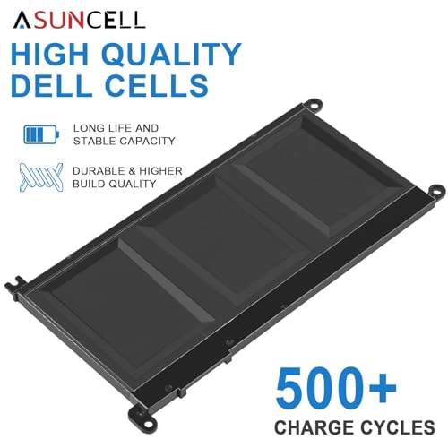 WDX0R Laptop Battery for dell Inspiron 15 7579 7569 5578 5565 5567 5568 5570 5775 5579 7560 7570 13 5378 5368 7375 7368 7378 17 5765 5767 5770 Series P69G001 P58F P58F001 P75F P66F P69G 3CRH3 - size: WDX0R 10.47 × 6.61 × 0.83 in
